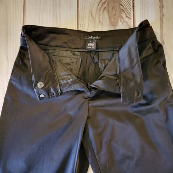 Willi Smith Women’s Satiny Black Slacks Sz 6 - Picture 7 of 8